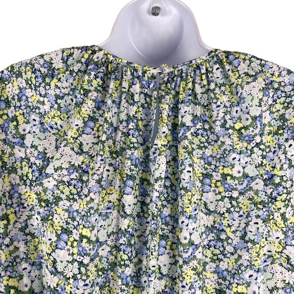J. Crew Liberty Palermo Smocked Waist Mini Dress Thorpe Hill Small NWT DR-1250 - Picture 7 of 15